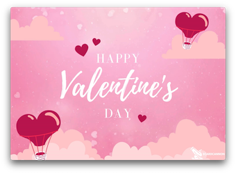 Pink Valentines ecard animated